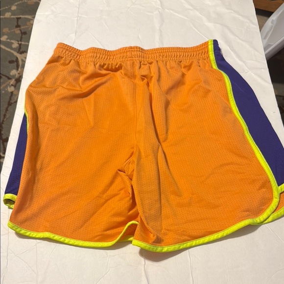 Under Armour Bright Orange Shorts with Purple Accents - Picture 2 of 3